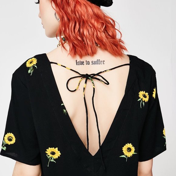 🌻 Motel Sunflower Button-Down Dress 🌻 - Picture 5 of 5